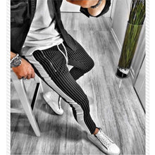 Load image into Gallery viewer, Hot sale Workout Jogging Pants Men Striped Sport Sweatpants short  casual long pants Men Fitness Joggers Bodybuilding Trousers