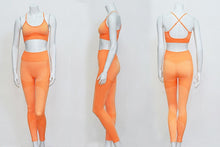 Load image into Gallery viewer, Women Tracksuit Cropped Tank Top High Waist Legging Pants 2 Pieces Set Workout Fashion Female Sexy Seamless Fitness Match Suit
