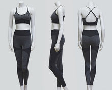 Load image into Gallery viewer, Women Tracksuit Cropped Tank Top High Waist Legging Pants 2 Pieces Set Workout Fashion Female Sexy Seamless Fitness Match Suit