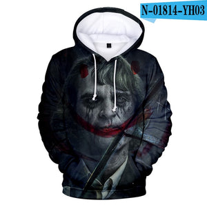 2019 haha joker 3D Print Sweatshirt Hoodies Men and women Hip Hop Funny Autumn Streetwear Hoodies Sweatshirt For Couples Clothes