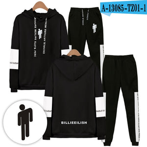 Billieeilish billie eilish 2 Piece Set Women Hip Hop Hoodies Sweatshirts Women/men Fashion Cool Hooded Casual Sport Suit