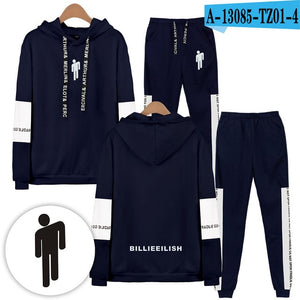 Billieeilish billie eilish 2 Piece Set Women Hip Hop Hoodies Sweatshirts Women/men Fashion Cool Hooded Casual Sport Suit