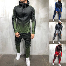 Load image into Gallery viewer, ZOGAA 2019 Brand New Men Tracksuit 2 Piece Set 3D Gradient Color Casual Hoodies Sweatshirt and Pants Sportswear Joggers Men Sets