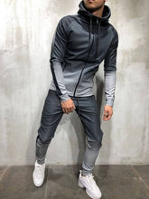 Load image into Gallery viewer, ZOGAA 2019 Brand New Men Tracksuit 2 Piece Set 3D Gradient Color Casual Hoodies Sweatshirt and Pants Sportswear Joggers Men Sets