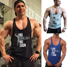 Load image into Gallery viewer, 2019 New Brand arrival Men Gym Muscle Bodybuilding Sleeveless Shirt Hot Sale Tank Top Singlet Fitness Sport Print Vest Black