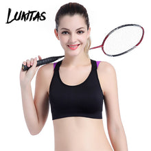 Load image into Gallery viewer, LUKITAS Women Sports Bra Top Fitness Push Up Cross Strap Sexy Yoga Bra Gym Running Padded Tank Jogging Fitness  Padded Vest Tops