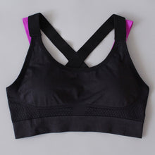 Load image into Gallery viewer, LUKITAS Women Sports Bra Top Fitness Push Up Cross Strap Sexy Yoga Bra Gym Running Padded Tank Jogging Fitness  Padded Vest Tops
