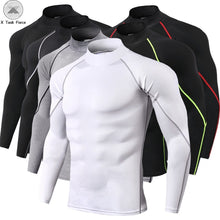 Load image into Gallery viewer, New Quick Dry Running Shirt Men Bodybuilding Sport T-shirt Long Sleeve Compression Top t Shirt Men Fitness Tight Rashgard
