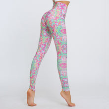 Load image into Gallery viewer, Female Plant Digital Print Fitness Yoga Leggings High Waist Hip Push Up Running Sports Yoga Leggings Sexy Outdoor Sport Leggings