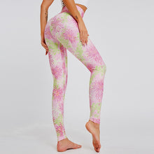 Load image into Gallery viewer, Female Plant Digital Print Fitness Yoga Leggings High Waist Hip Push Up Running Sports Yoga Leggings Sexy Outdoor Sport Leggings
