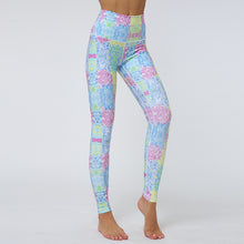 Load image into Gallery viewer, Female Plant Digital Print Fitness Yoga Leggings High Waist Hip Push Up Running Sports Yoga Leggings Sexy Outdoor Sport Leggings