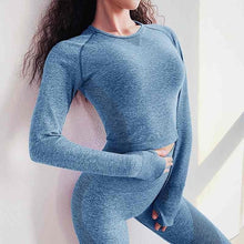 Load image into Gallery viewer, 2 Piece Push Up Leggings And Top bra Yoga Set Tracksuit For Women Workout Gym Clothing Sport Clothes Gym Sets Women&#39;s SportsWear