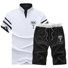 Load image into Gallery viewer, Causal Tracksuits Men Set hooded Thicken Fleece Hoodies + Sweatpant 2019 Winter Spring Sweatshirt Sportswear Male Letter Print