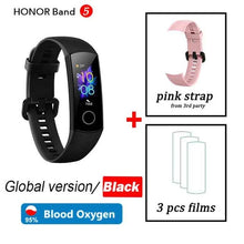 Load image into Gallery viewer, blood oxygen Honor band 5 smart band AMOLED Huawe honor smart watch heart rate fitness sleep swimming sport tracker