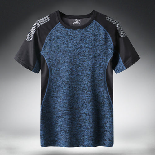 Quick Dry Sport T Shirt Men 2019 Short Sleeves Summer Casual Cotton Plus Asian Size M-5XL 6XL 7XL Top Tees GYM Tshirt Clothes