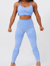 Load image into Gallery viewer, Women Tracksuit Cropped Tank Top High Waist Legging Pants 2 Pieces Set Workout Fashion Female Sexy Seamless Fitness Match Suit