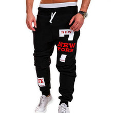 Load image into Gallery viewer, Men's hip hop Letter Print Sweatpants Sport pants 2019 New Male Casual Lace-up Loose Hip Trousers Joggers Fashion Cotton Pants