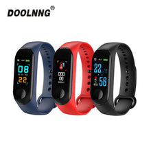Load image into Gallery viewer, Doolnng M3 Plus Sport Fitness tracker Watch Smartband Smart Bracelet Blood Pressure Heart Rate Monitor Smart band Wristband Men