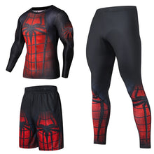 Load image into Gallery viewer, Superhero Compression Tracksuits Men&#39;s Sport Suit Quick Dry Running sets Clothes Sports Joggers Training Gym Fitness Man Set