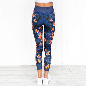 3 clolors  Yoga Pants Fitness Sport Leggings Stripe Printing Elastic Gym Workout Tights S-XL Running Trousers Plus Size