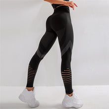 Load image into Gallery viewer, Seamless Sport Leggings Women Cotton Elastic Mesh Dry Fit Booty High Waist Fitness Yoga Pant Workout Gym Energy Push up Leggings
