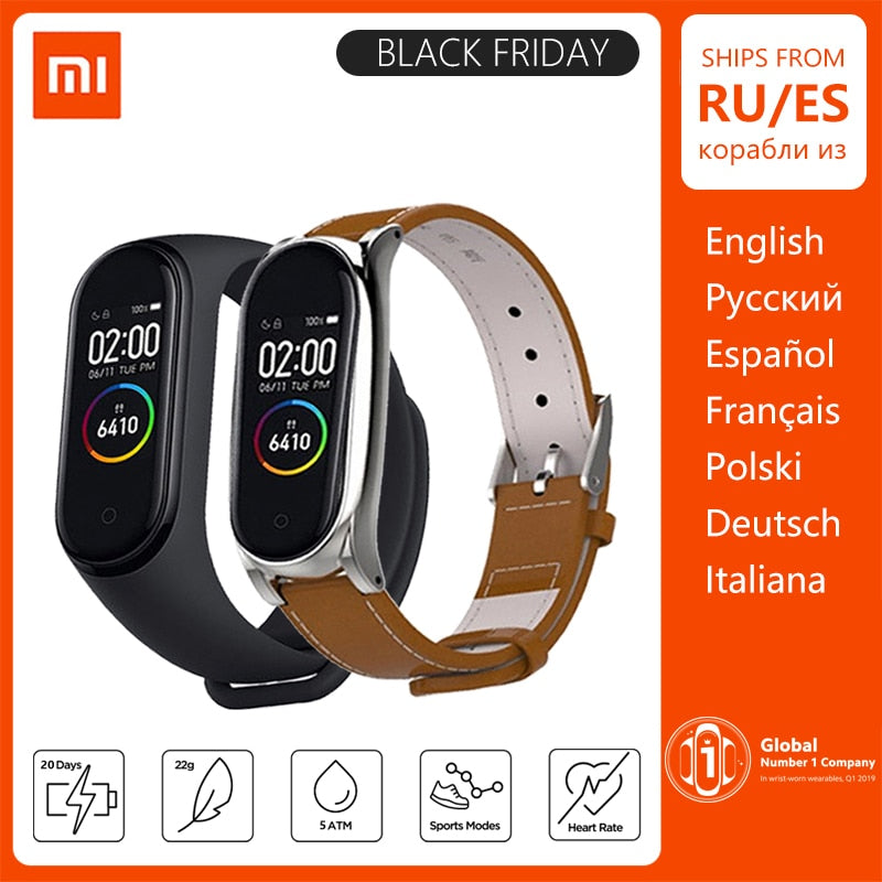Xiaomi Mi Band 4 Smart Bracelet 3 Color Miband 4 Smartband AMOLED Screen Fitness Traker Bluetooth Sport Waterproof Smart Band