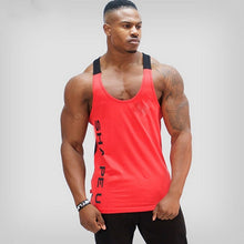 Load image into Gallery viewer, Gym Fashion New Casual Men's Muscle O-neck Tee Shirt Bodybuilding Sport Fitness Vest