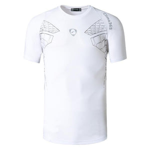 jeansian Men's Sport Tee Shirt Tshirt T-shirts Tops Running Gym Fitness Workout Football Short Sleeve Dry Fit LSL146 Blue2