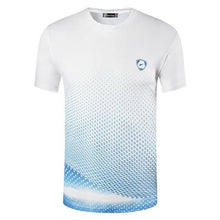 Load image into Gallery viewer, jeansian Men&#39;s Sport Tee Shirt Tshirt T-shirts Tops Running Gym Fitness Workout Football Short Sleeve Dry Fit LSL146 Blue2