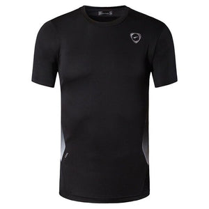 jeansian Men's Sport Tee Shirt Tshirt T-shirts Tops Running Gym Fitness Workout Football Short Sleeve Dry Fit LSL146 Blue2
