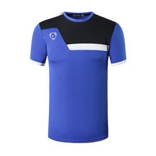 Load image into Gallery viewer, jeansian Men&#39;s Sport Tee Shirt Tshirt T-shirts Tops Running Gym Fitness Workout Football Short Sleeve Dry Fit LSL146 Blue2