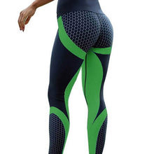 Load image into Gallery viewer, Fitness Leggings digital printed mesh pattern leggings high waist slim sport leggings for women