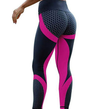 Load image into Gallery viewer, Fitness Leggings digital printed mesh pattern leggings high waist slim sport leggings for women