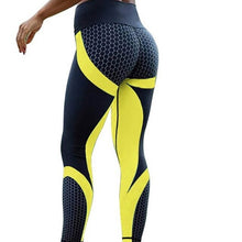 Load image into Gallery viewer, Fitness Leggings digital printed mesh pattern leggings high waist slim sport leggings for women