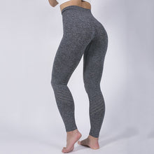 Load image into Gallery viewer, Solid Black Women Sport Pants Sexy Breathable Hollow Yoga Leggings High Elastic Gym Leggings Patchwork Hips Push Up Yoga Pants