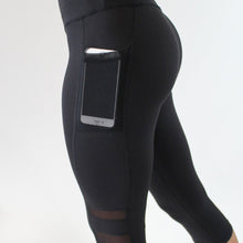 Load image into Gallery viewer, Sexy Women Yoga Leggings Capri Pants Leggings Sport Fitness Gym High Waist Mesh 3/4 Trousers FOU99