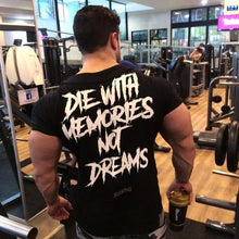 Load image into Gallery viewer, YEMEKE New Men Short Sleeve Cotton t-shirt Summer Casual Fashion Gyms Fitness Bodybuilding T shirt Male Slim Tees Tops Clothing
