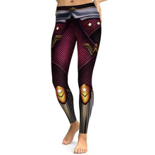 Load image into Gallery viewer, New 026 Comic Wonder Woman Superman Batman Prints Elastic Slim Fitness Workout Push Up Sexy Femme Pencil Pants Women Leggings