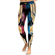 Load image into Gallery viewer, New 026 Comic Wonder Woman Superman Batman Prints Elastic Slim Fitness Workout Push Up Sexy Femme Pencil Pants Women Leggings