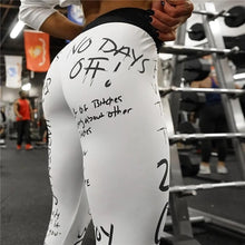 Load image into Gallery viewer, 2019 New Fashion Letter Print Leggings Women Slim Fitness High Waist Elastic Workout Leggings for Gym Sport Running Europe Size