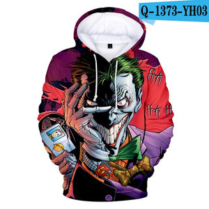 2019 haha joker 3D Print Sweatshirt Hoodies Men and women Hip Hop Funny Autumn Streetwear Hoodies Sweatshirt For Couples Clothes