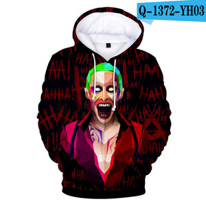 2019 haha joker 3D Print Sweatshirt Hoodies Men and women Hip Hop Funny Autumn Streetwear Hoodies Sweatshirt For Couples Clothes