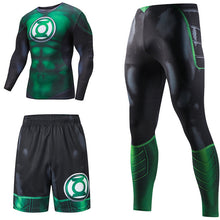 Load image into Gallery viewer, Superhero Compression Tracksuits Men&#39;s Sport Suit Quick Dry Running sets Clothes Sports Joggers Training Gym Fitness Man Set