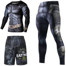 Load image into Gallery viewer, Superhero Compression Tracksuits Men&#39;s Sport Suit Quick Dry Running sets Clothes Sports Joggers Training Gym Fitness Man Set