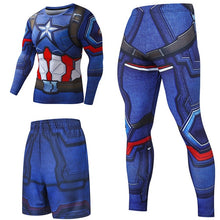 Load image into Gallery viewer, Superhero Compression Tracksuits Men&#39;s Sport Suit Quick Dry Running sets Clothes Sports Joggers Training Gym Fitness Man Set
