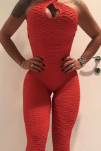 Load image into Gallery viewer, Women Sexy Pink Bodycon Jumpsuit Fitness Bandage Backless Bodysuit Chic Fashion Summer Female Stretch Workout Push Up Jumpsuit
