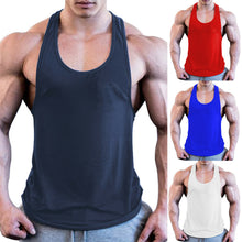 Load image into Gallery viewer, Gym Men Muscle Sleeveless Shirt Tank Top Bodybuilding Sport Fitness Workout Vest