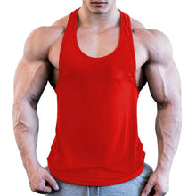Load image into Gallery viewer, Gym Men Muscle Sleeveless Shirt Tank Top Bodybuilding Sport Fitness Workout Vest