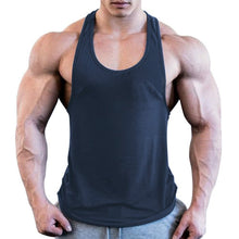 Load image into Gallery viewer, Gym Men Muscle Sleeveless Shirt Tank Top Bodybuilding Sport Fitness Workout Vest